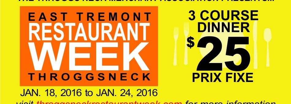 East Tremont Throggs Neck Restaurant Week